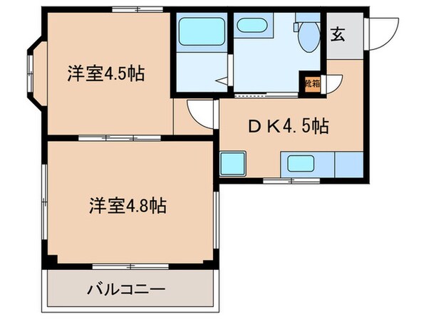 コーポ・ニューリーフの物件間取画像